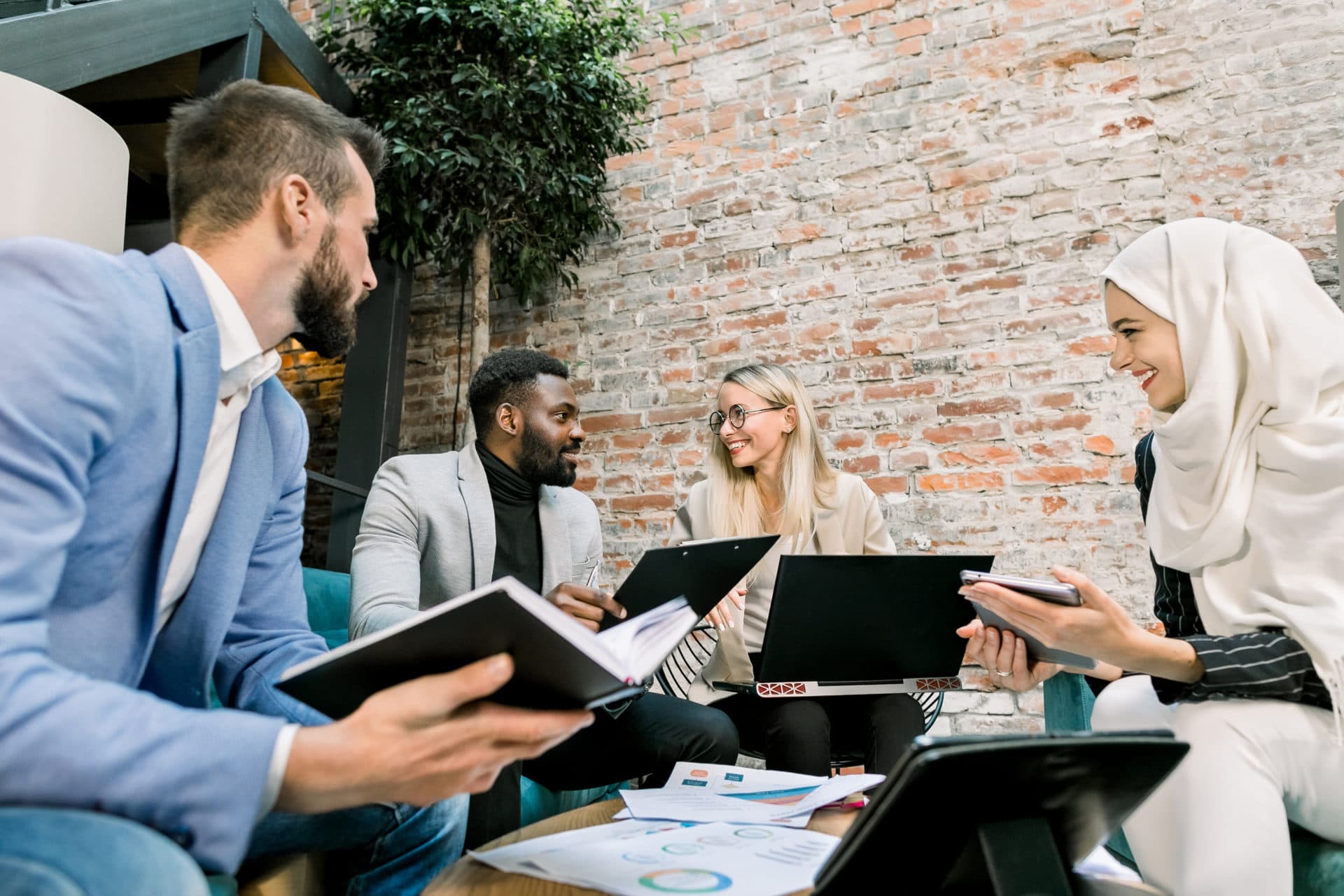 Business transformation team meeting